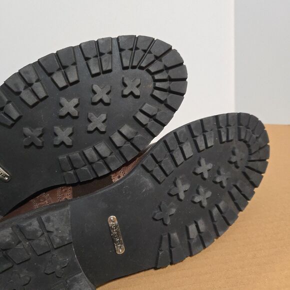 Florsheim Limited Mens Sz 10D Brown Leather Wingtip Lace Up Chukka Ankle Boots - Picture 11 of 12